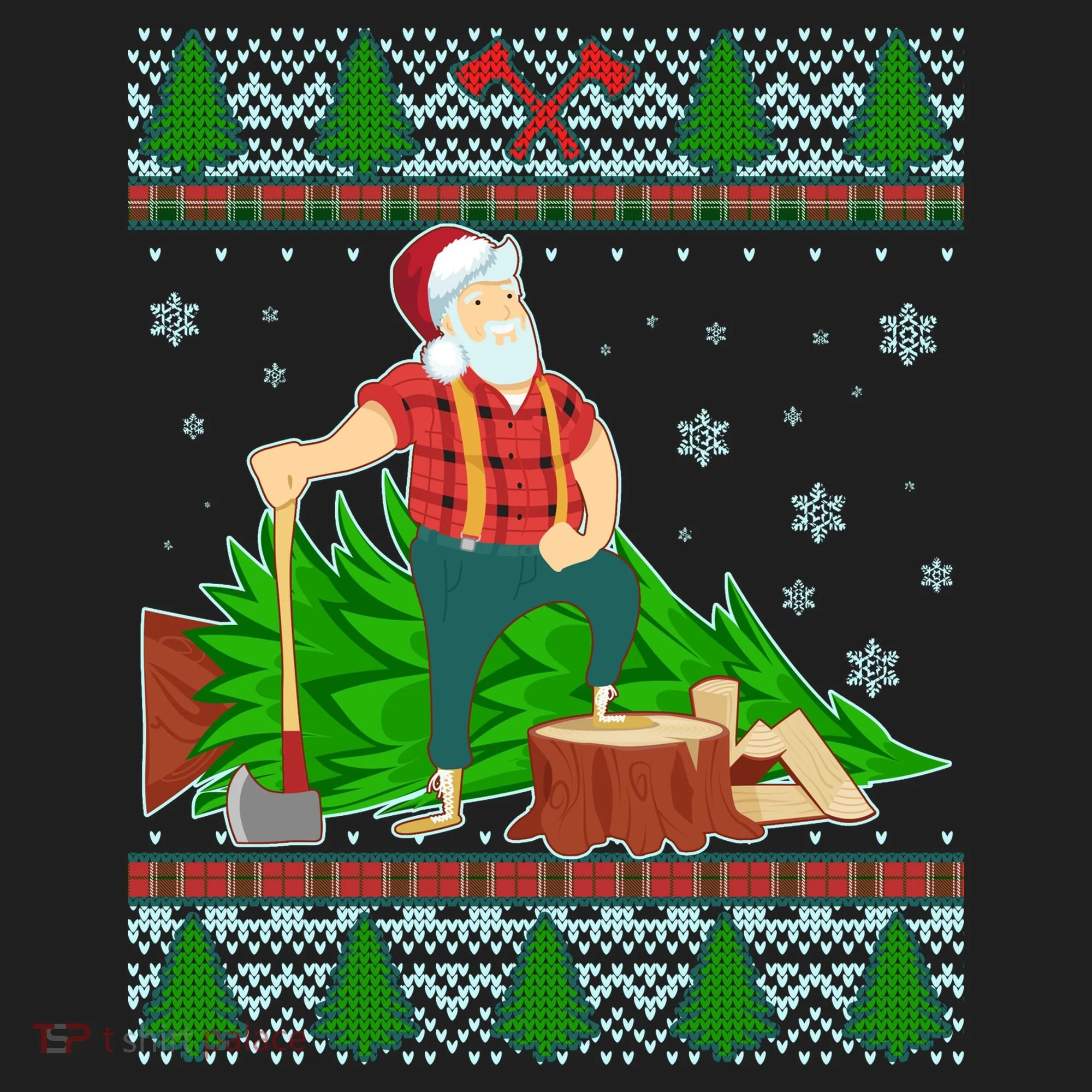 Christmas Lumber Santa Claus Hat