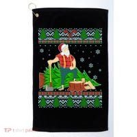 Christmas Lumber Santa Claus Golf Towel thumb 0