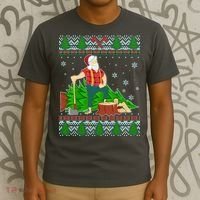 Christmas Lumber Santa Claus T-Shirt thumb 3