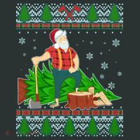 Christmas Lumber Santa Claus Coaster thumb 2
