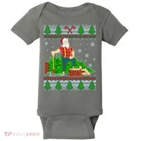 Christmas Lumber Santa Claus Baby Bodysuit thumb 0