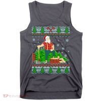 Christmas Lumber Santa Claus Tank Top thumb 0