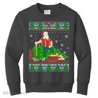 Christmas Lumber Santa Claus Kids Sweatshirt thumb 0