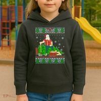 Christmas Lumber Santa Claus Kids Hoodie thumb 3