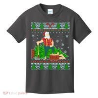 Christmas Lumber Santa Claus Kids T-Shirt thumb 0