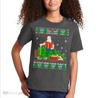 Christmas Lumber Santa Claus Kids T-Shirt thumb 2