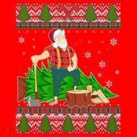 Christmas Lumber Santa Claus Santa Hat thumb 1