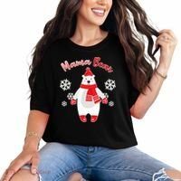 Christmas Mama Bear Comfort Colors T-Shirt thumb 0