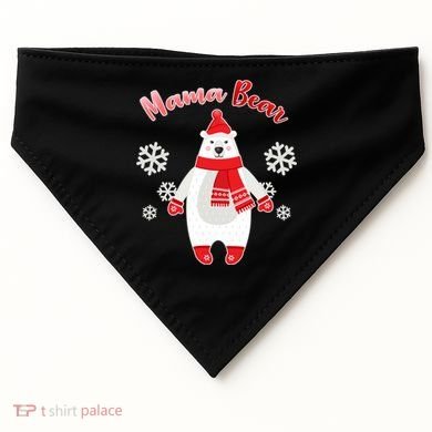 Christmas Mama Bear USA-Made Doggie Bandana