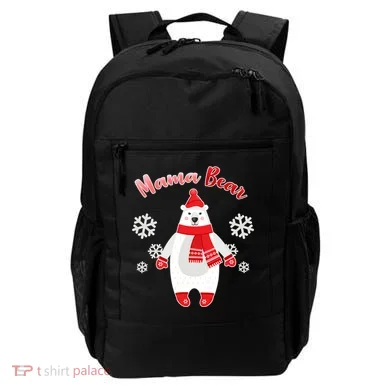 Christmas Mama Bear Backpack