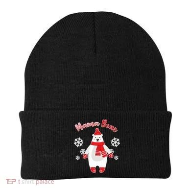 Christmas Mama Bear Beanie