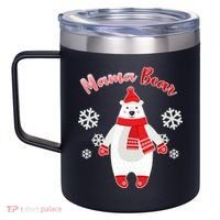 Christmas Mama Bear 12oz Stainless Steel Coffee Mug thumb 2