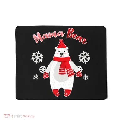Christmas Mama Bear Mousepad
