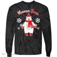 Christmas Mama Bear Tie-Dye Long Sleeve Shirt thumb 0