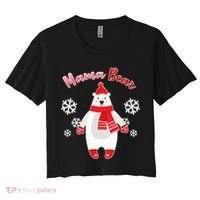 Christmas Mama Bear Women's Crop Top Tee thumb 0