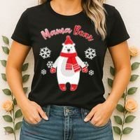 Christmas Mama Bear Women's T-Shirt thumb 2