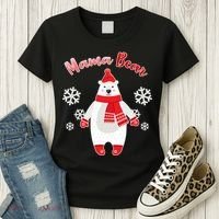 Christmas Mama Bear Women's T-Shirt thumb 3