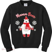 Christmas Mama Bear Kids Sweatshirt thumb 0