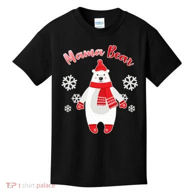 Christmas Mama Bear Kids T-Shirt