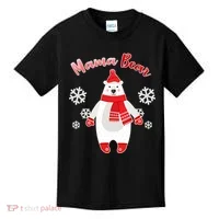 Christmas Mama Bear Kids T-Shirt thumb 0