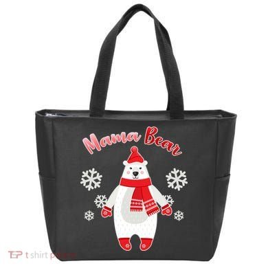 Christmas Mama Bear Tote Bag