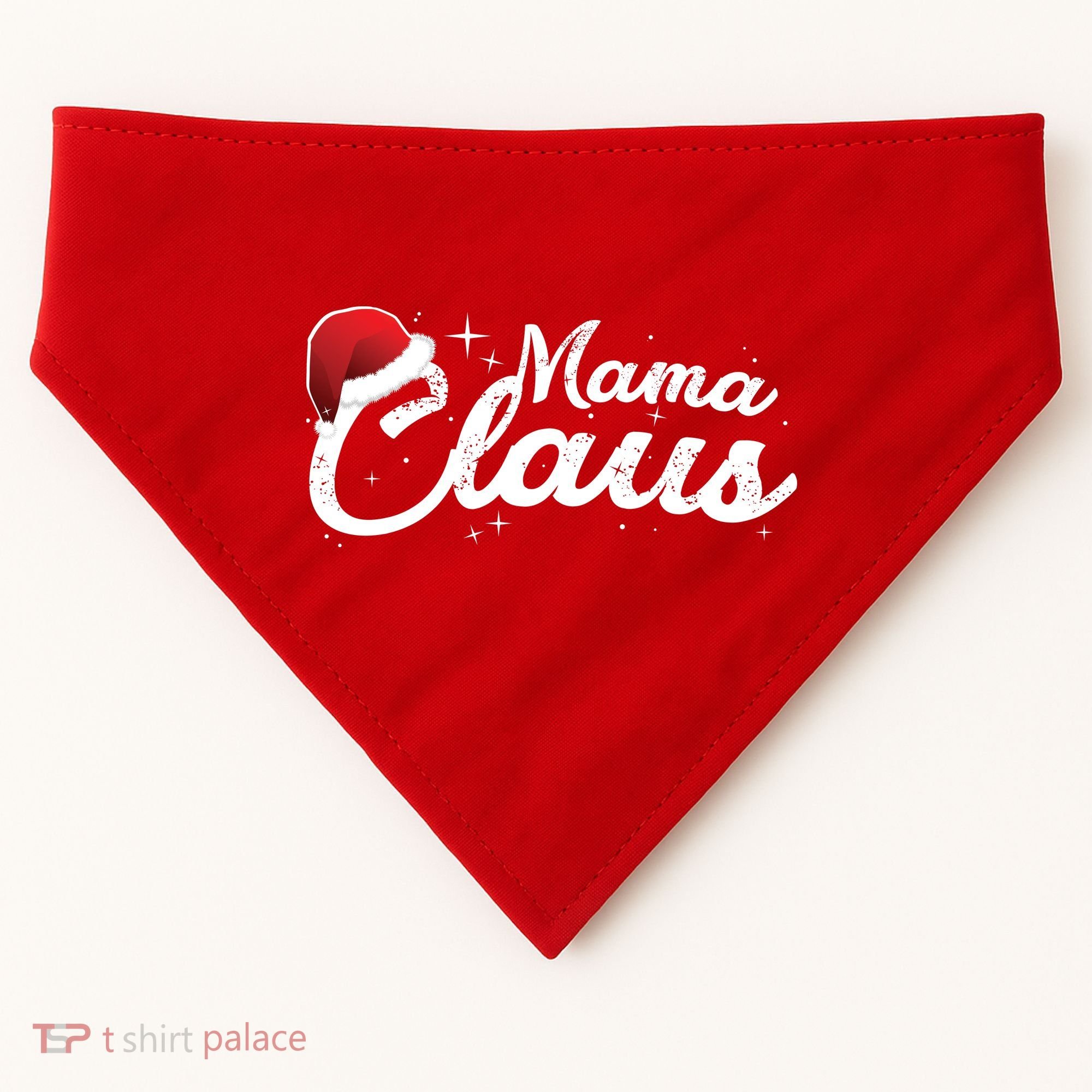Christmas: Mama Claus USA-Made Doggie Bandana