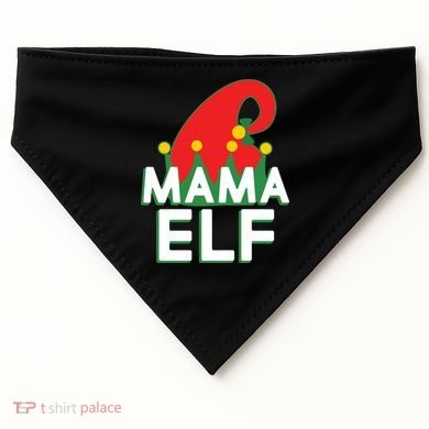 Christmas: Mama Elf USA-Made Doggie Bandana