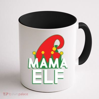 Christmas: Mama Elf Coffee Mug back