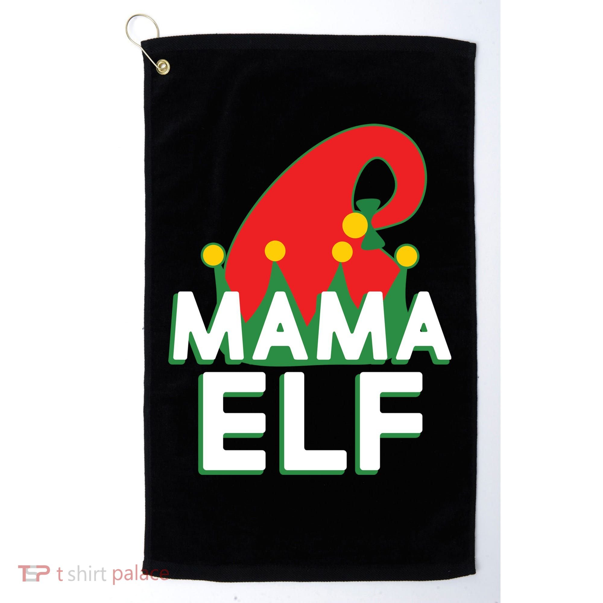 Christmas: Mama Elf Golf Towel