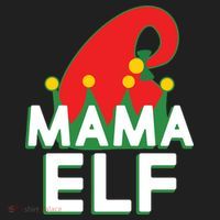 Christmas: Mama Elf Golf Towel thumb 3