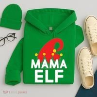 Christmas: Mama Elf Hoodie thumb 4