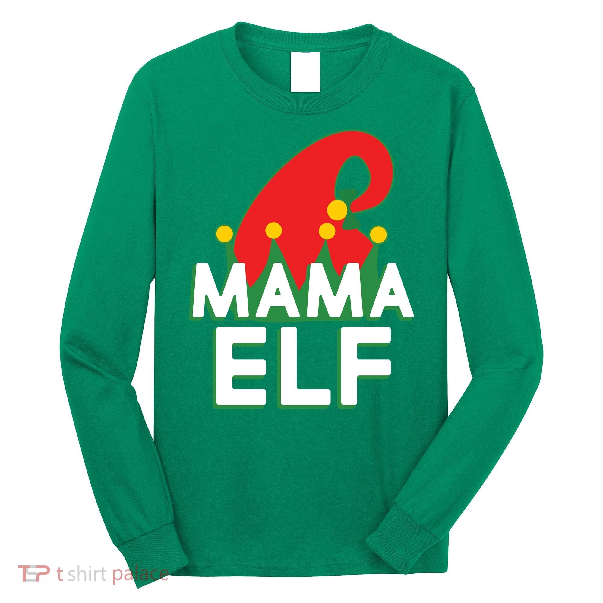 Christmas: Mama Elf Long Sleeve Shirt
