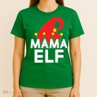 Christmas: Mama Elf T-Shirt thumb 4