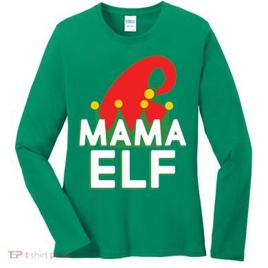Christmas: Mama Elf Women's Long Sleeve Shirt