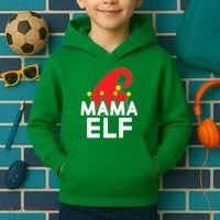 Christmas: Mama Elf Kids Hoodie thumb 2