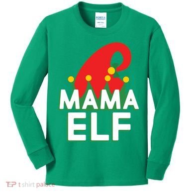 Christmas: Mama Elf Kids Long Sleeve Shirt