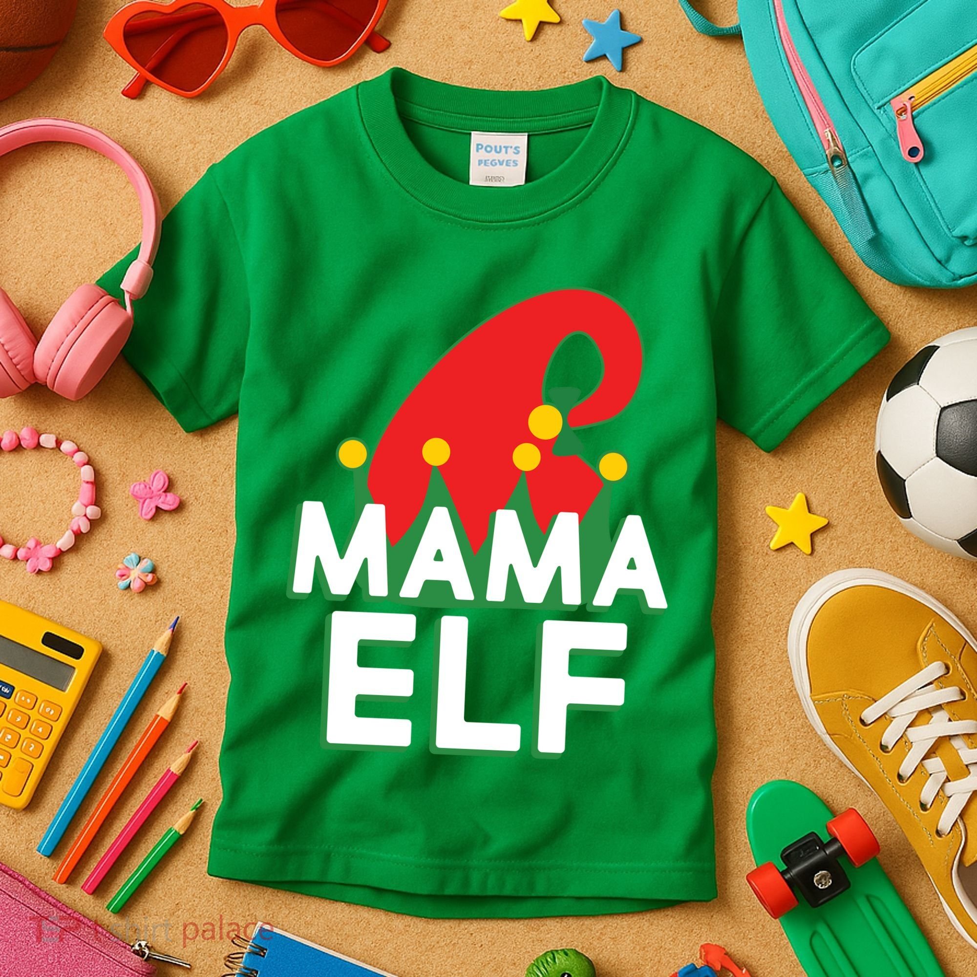 Christmas: Mama Elf Kids T-Shirt