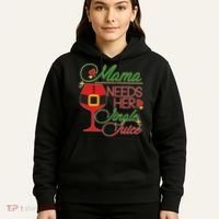 Christmas Mama Needs Her Jingle Juice Wine Hoodie thumb 5