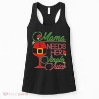 Christmas Mama Needs Her Jingle Juice Wine Women's Tank Top thumb 0
