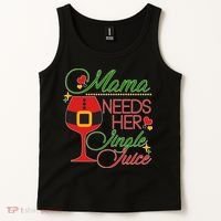 Christmas Mama Needs Her Jingle Juice Wine Tank Top thumb 2