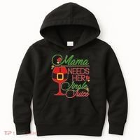 Christmas Mama Needs Her Jingle Juice Wine Kids Hoodie thumb 0
