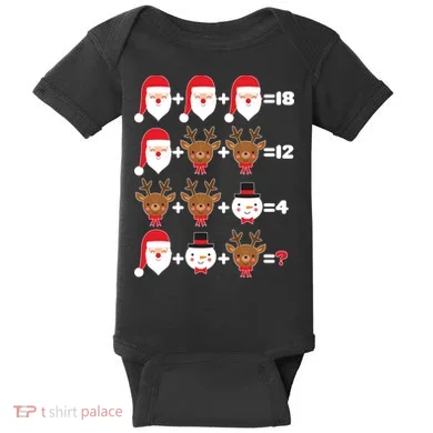 Christmas Math Quiz Baby Bodysuit