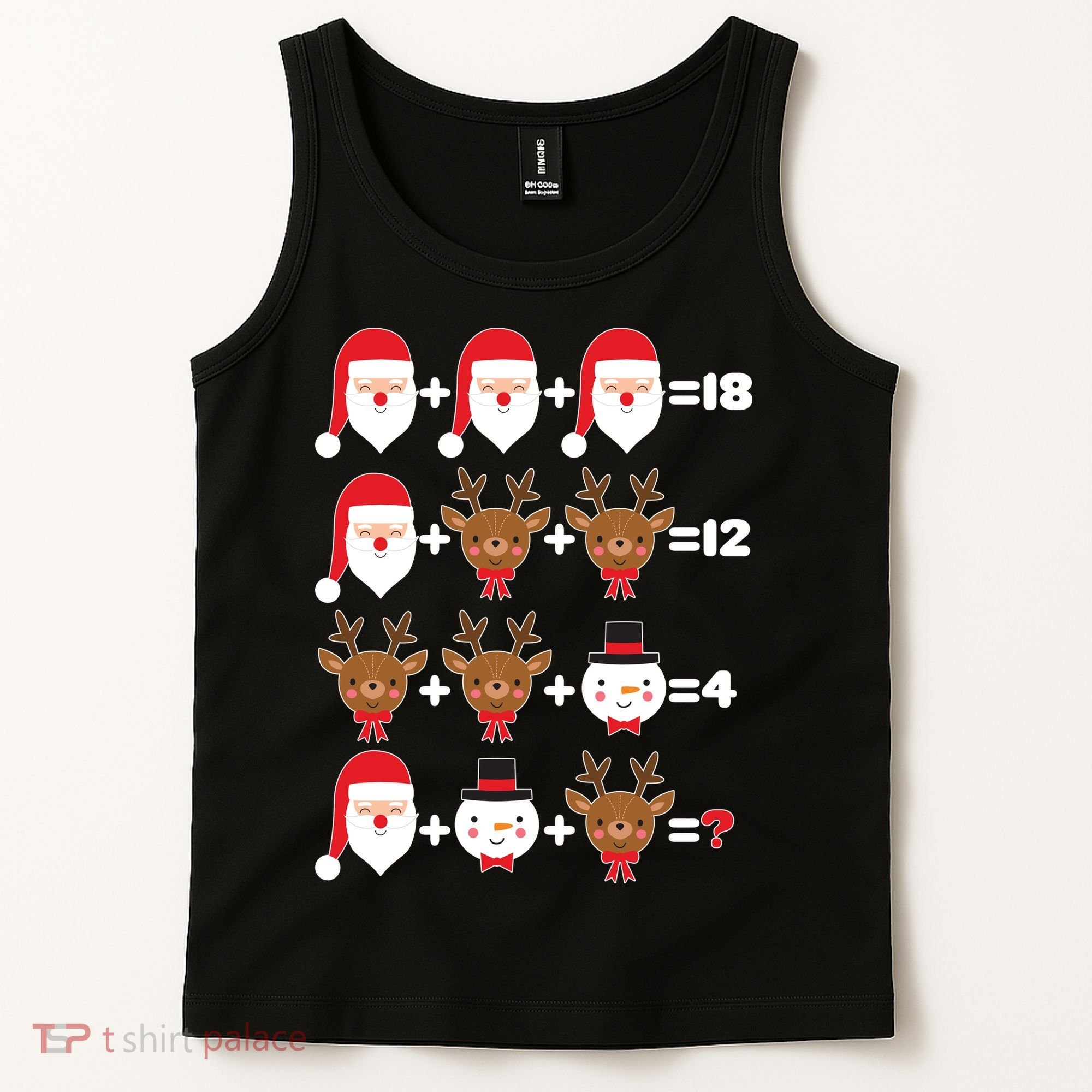 Christmas Math Quiz Tank Top