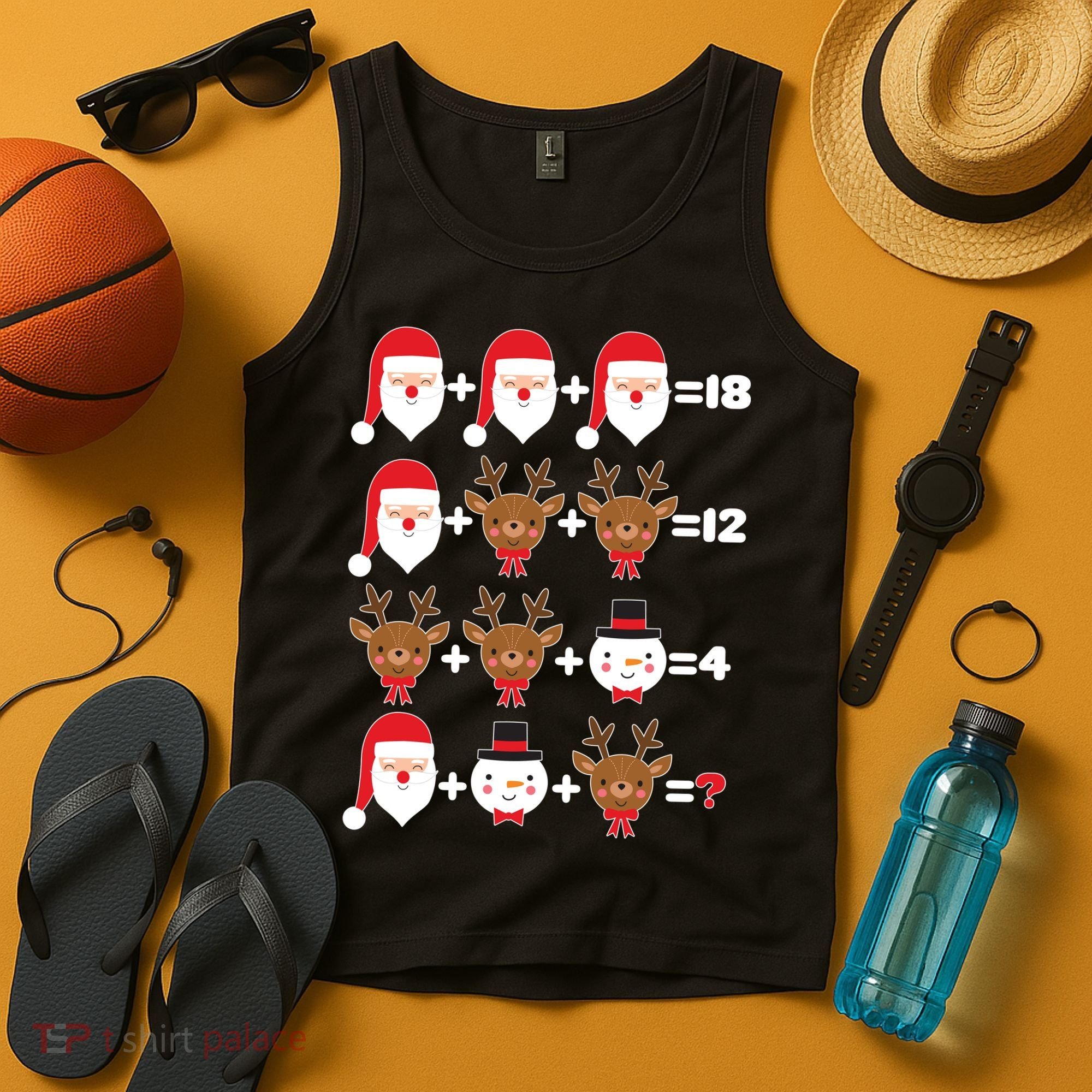 Christmas Math Quiz Tank Top