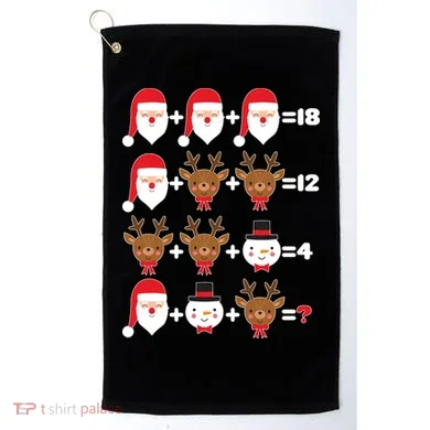Christmas Math Quiz Golf Towel