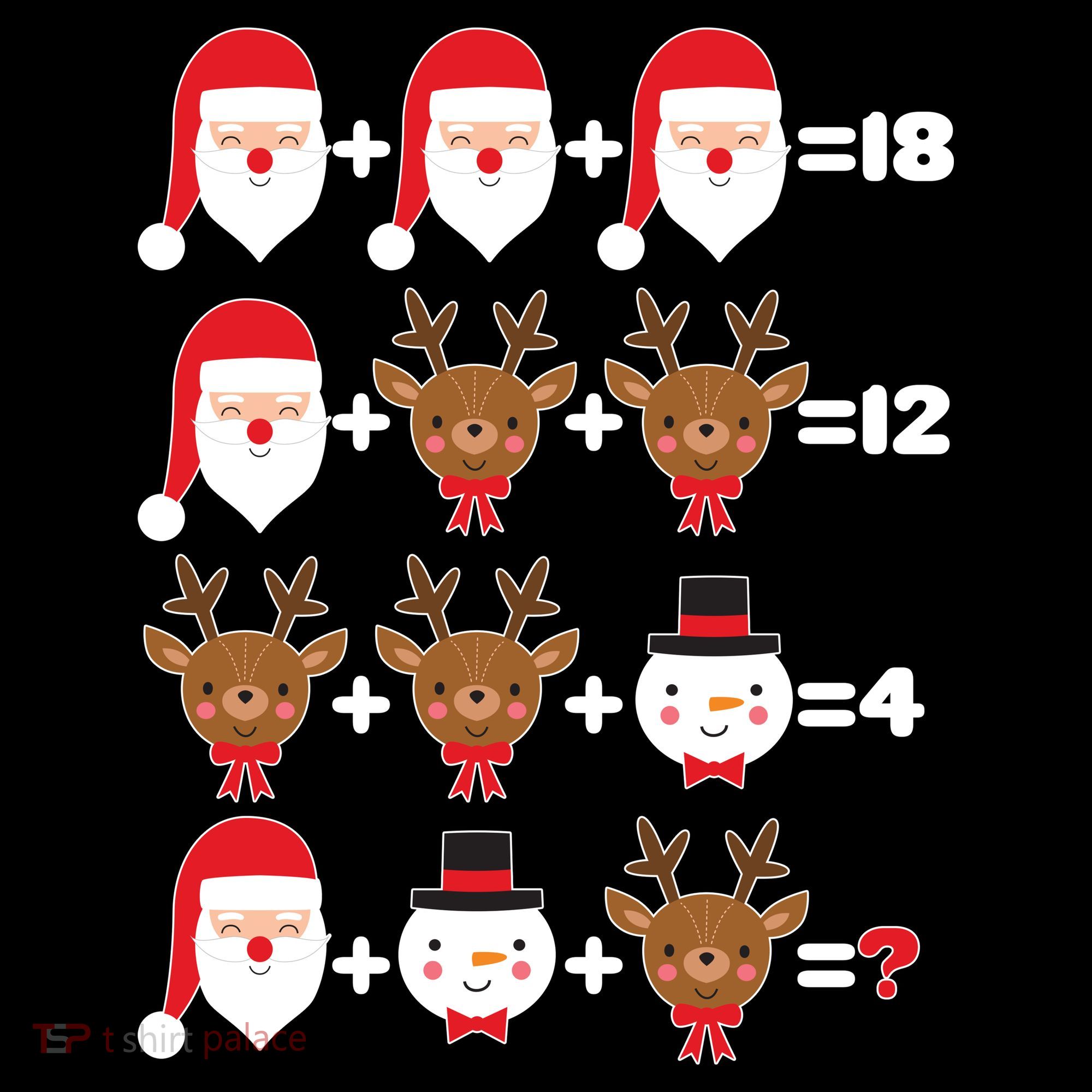 Christmas Math Quiz Kids Long Sleeve Shirt