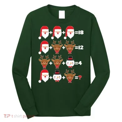 Christmas Math Quiz Long Sleeve Shirt