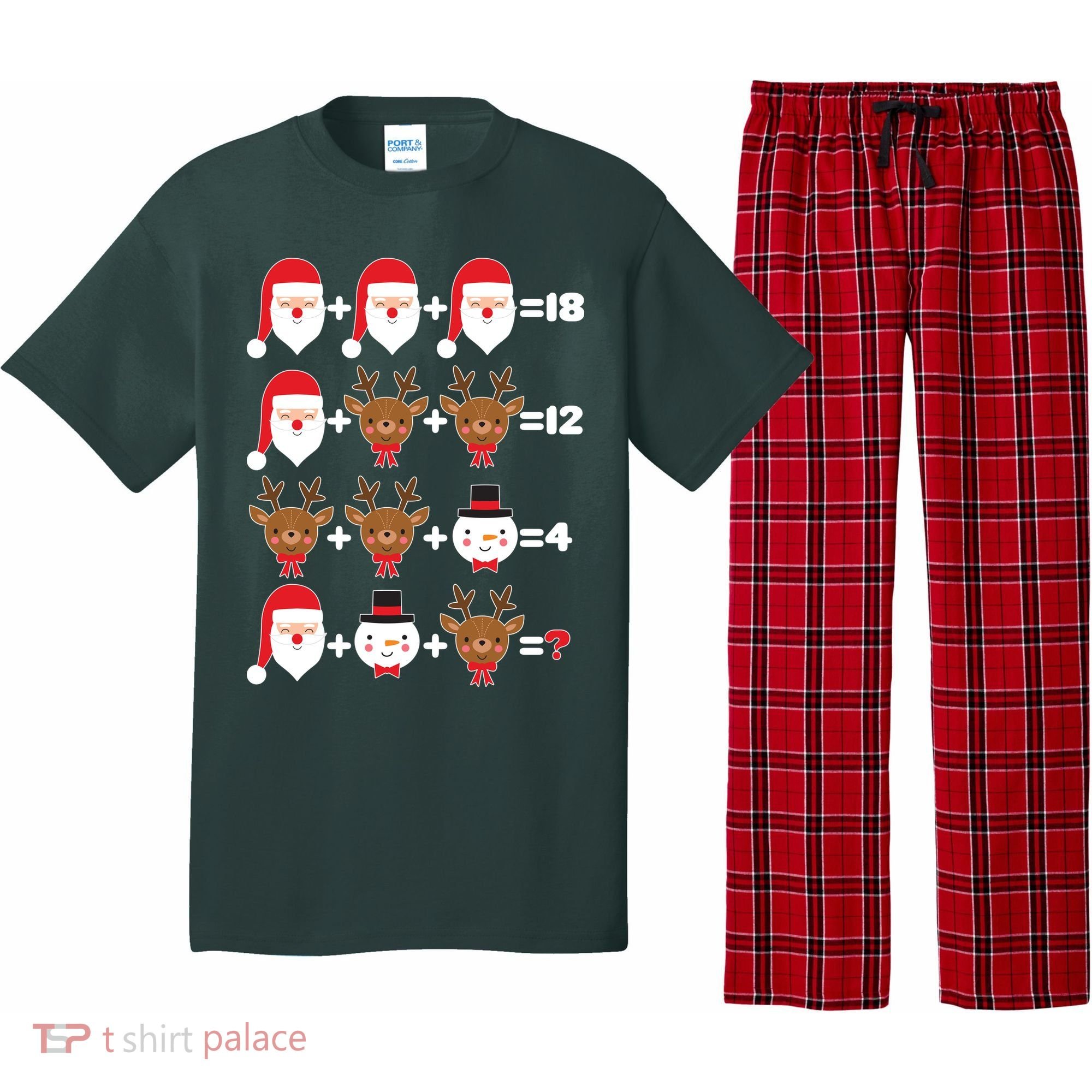 Christmas Math Quiz Pajama Set
