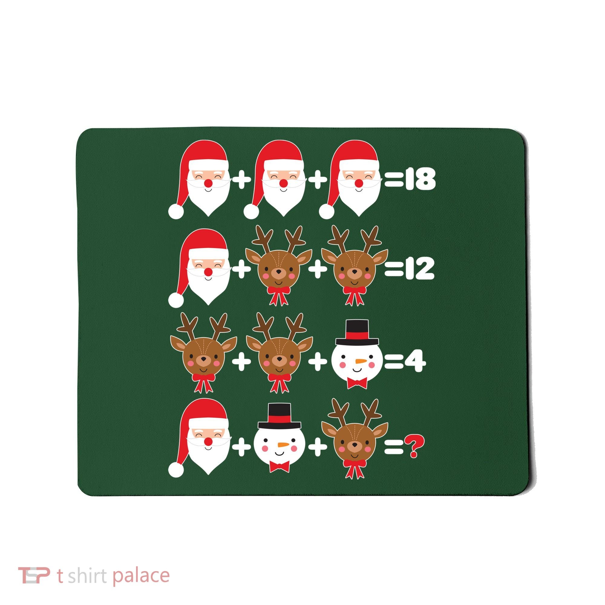 Christmas Math Quiz Mousepad
