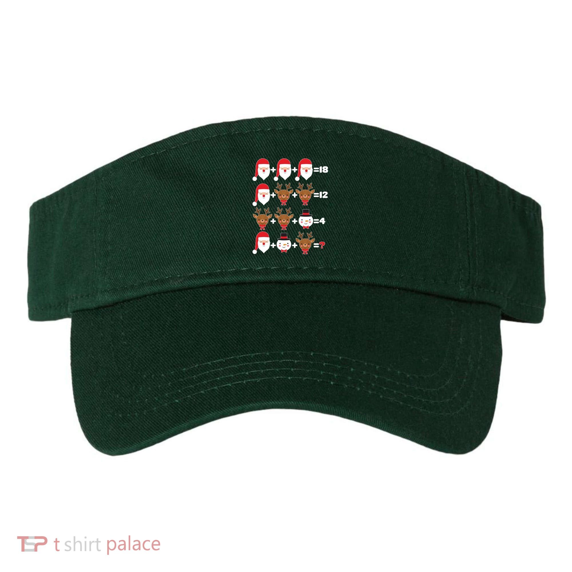 Christmas Math Quiz Visor